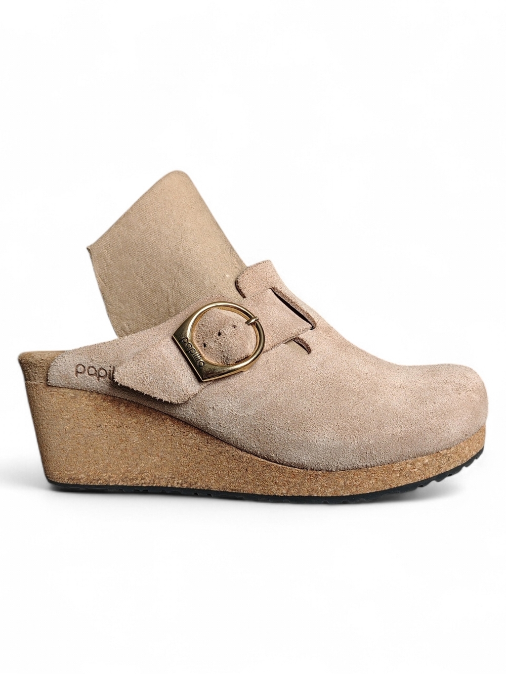 Birkenstock Papillio Womens Fanny Ring Buckle Suede Warm Sand 38 US 7